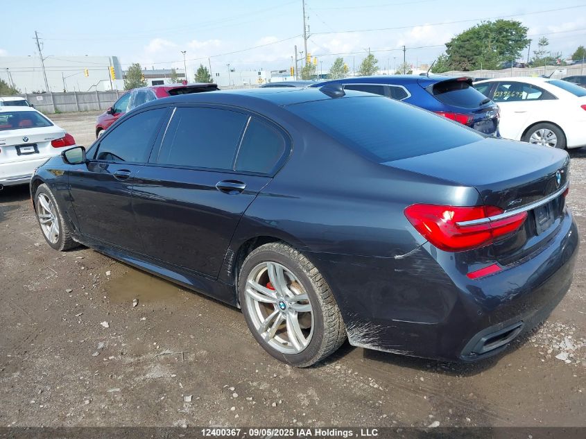 2016 BMW 750 Xi VIN: WBA7F2C57GG419770 Lot: 12400367