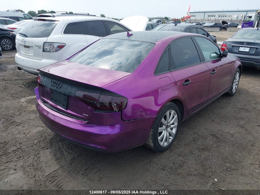 2013 Audi A4 2.0T VIN: WAUBFCFL6DN015151 Lot: 12400617