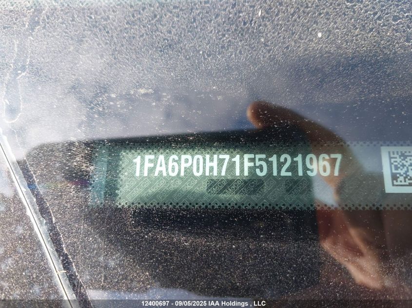 2015 Ford Fusion Se VIN: 1FA6P0H71F5121967 Lot: 12400697
