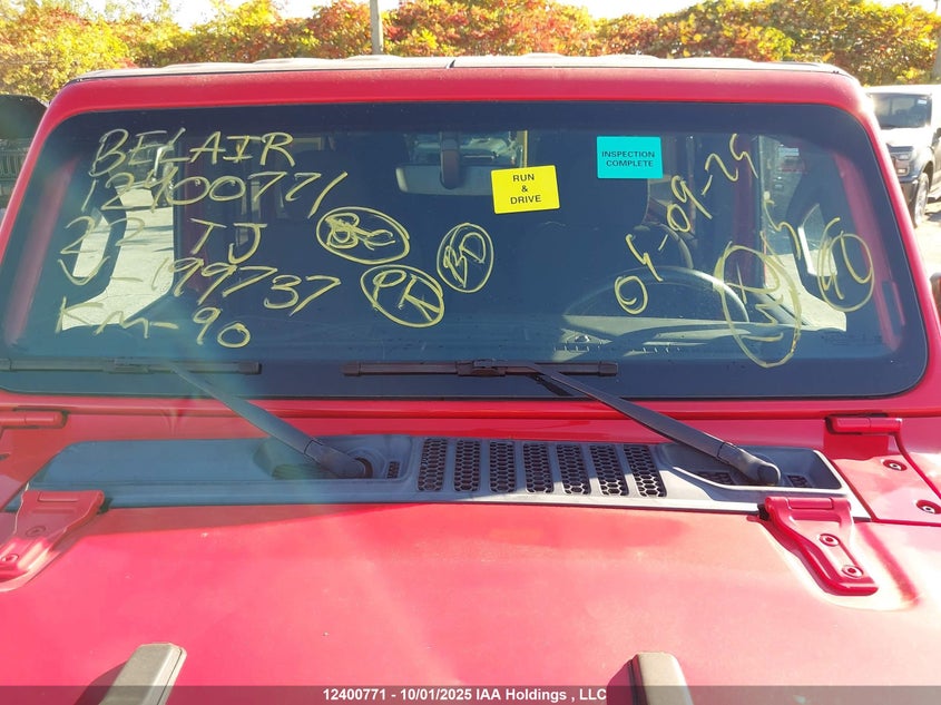 2022 Jeep Tj VIN: 1C4HJXDG6NW199737 Lot: 12400771