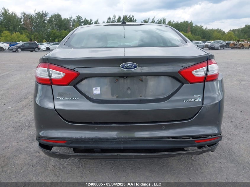 2016 Ford Fusion Se Hybrid VIN: 3FA6P0LU0GR401388 Lot: 12400805