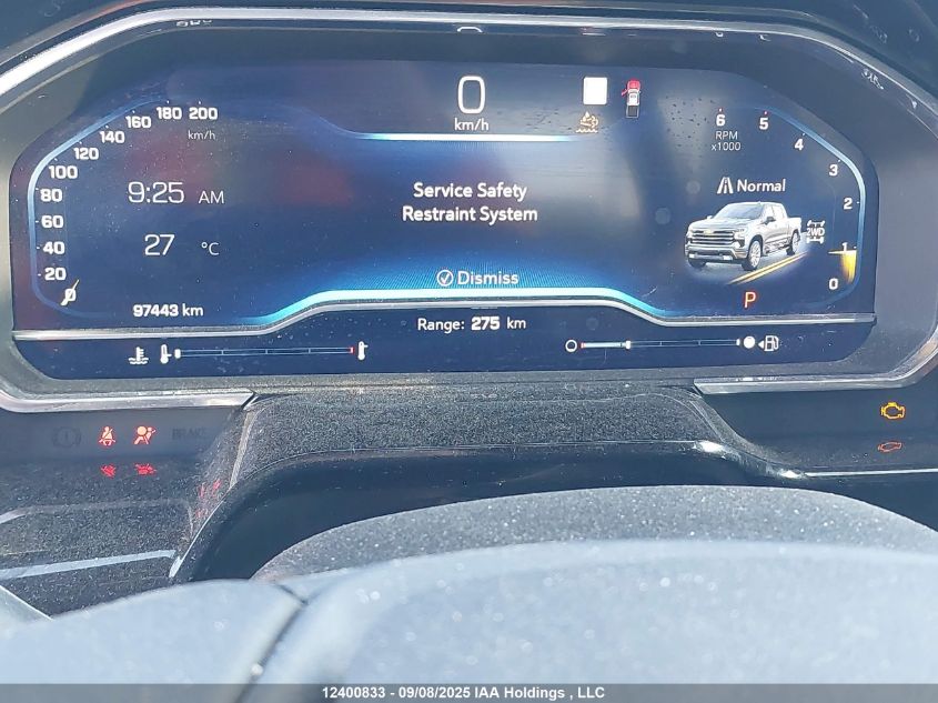 2022 Chevrolet Silverado 1500 High Country VIN: 1GCUDJET5NZ599253 Lot: 12400833