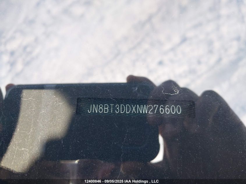 2022 Nissan Rogue Platinum VIN: JN8BT3DDXNW276600 Lot: 12400846