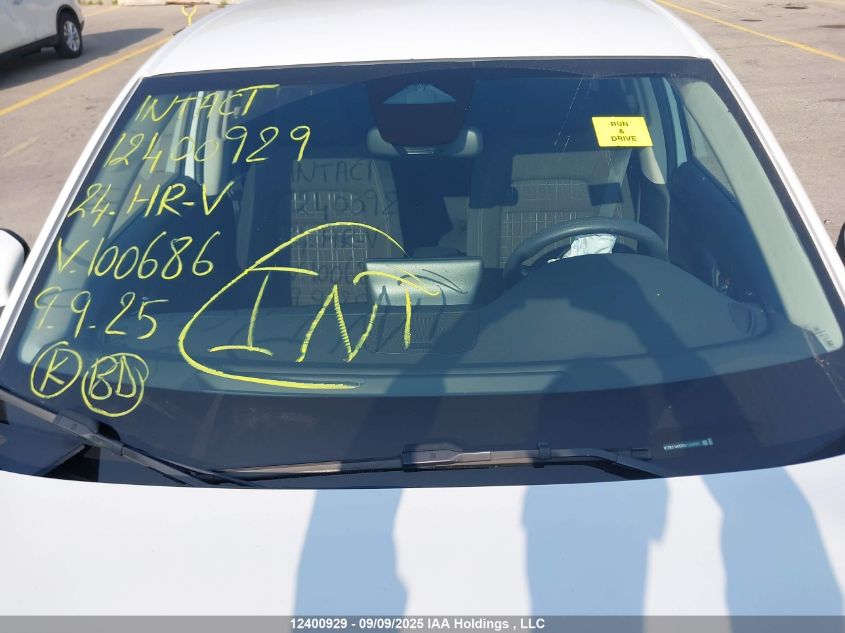 2024 Honda Hr-V VIN: 3CZRZ1H32RM100686 Lot: 12400929