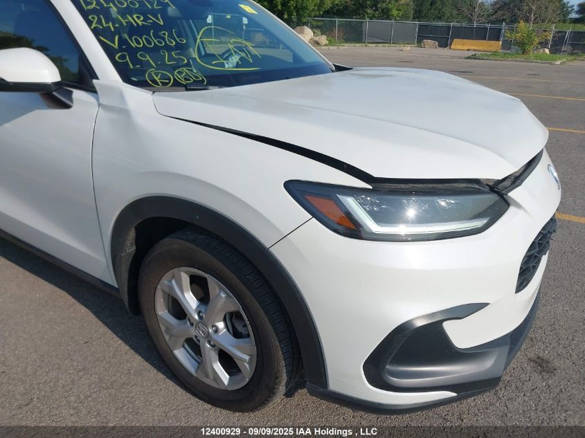 2024 Honda Hr-V VIN: 3CZRZ1H32RM100686 Lot: 12400929