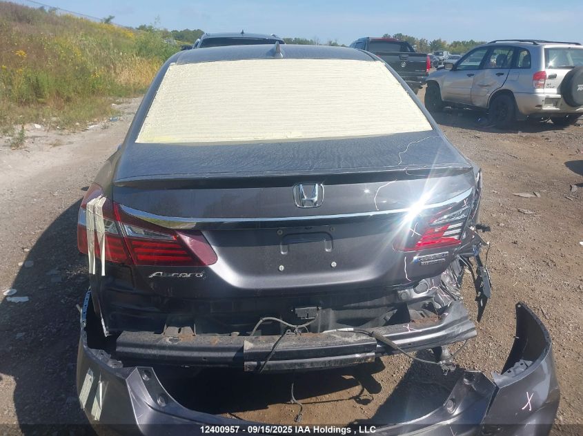 2017 Honda Accord Hybrid Touring VIN: JHMCR6F74HC800710 Lot: 12400957