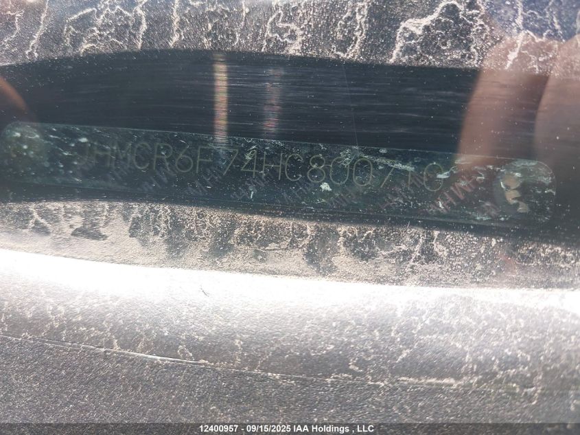 2017 Honda Accord Hybrid Touring VIN: JHMCR6F74HC800710 Lot: 12400957