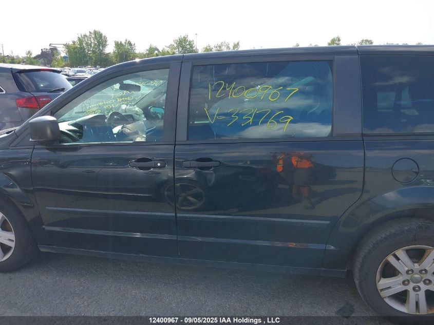 2016 Dodge Grand Caravan Se VIN: 2C4RDGBG9GR331769 Lot: 12400967