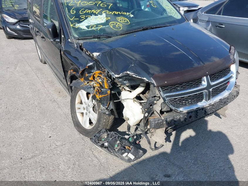 2016 Dodge Grand Caravan Se VIN: 2C4RDGBG9GR331769 Lot: 12400967