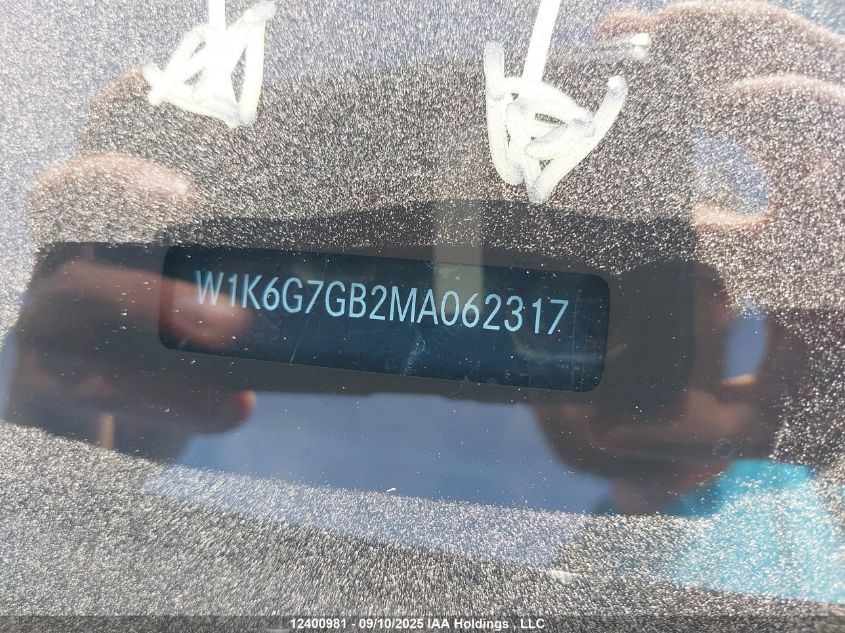 2021 Mercedes-Benz S 580 4Matic VIN: W1K6G7GB2MA062317 Lot: 12400981