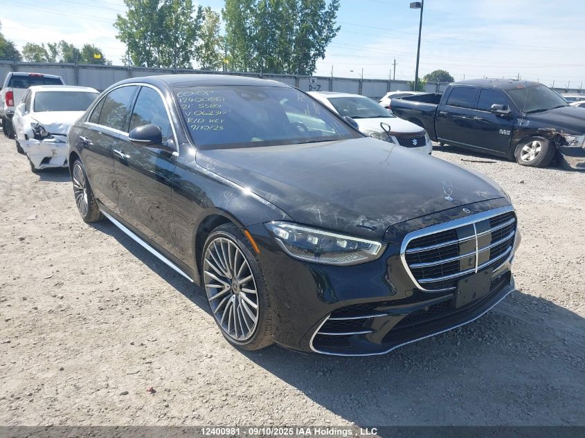 2021 Mercedes-Benz S 580 4Matic VIN: W1K6G7GB2MA062317 Lot: 12400981