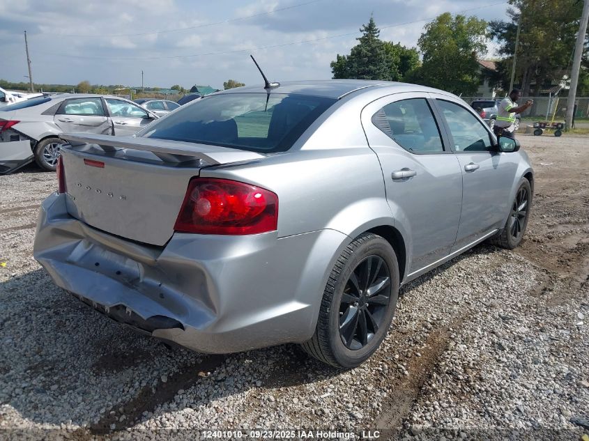 2013 Dodge Avenger VIN: 1C3CDZAB9DN697185 Lot: 12401010
