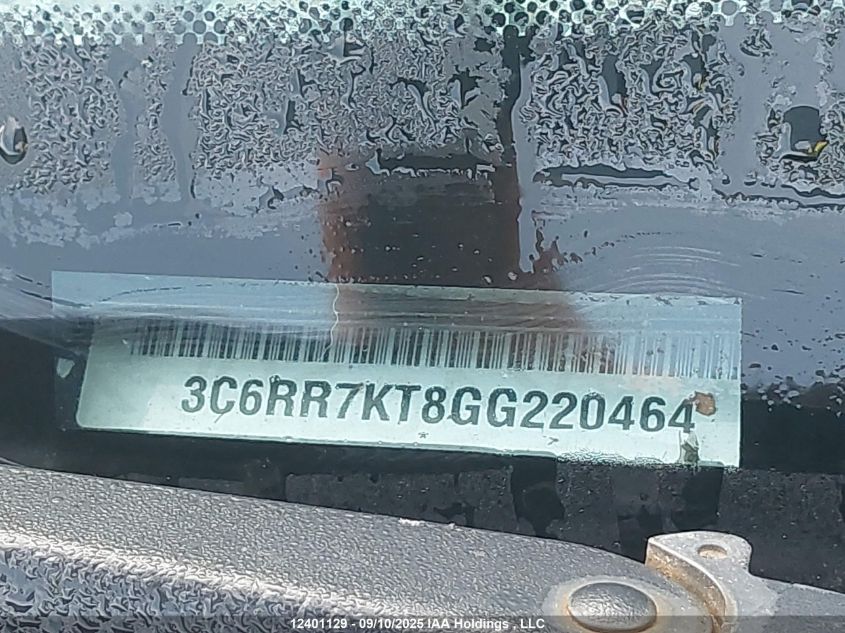 2016 Ram 1500 St VIN: 3C6RR7KT8GG220464 Lot: 12401129