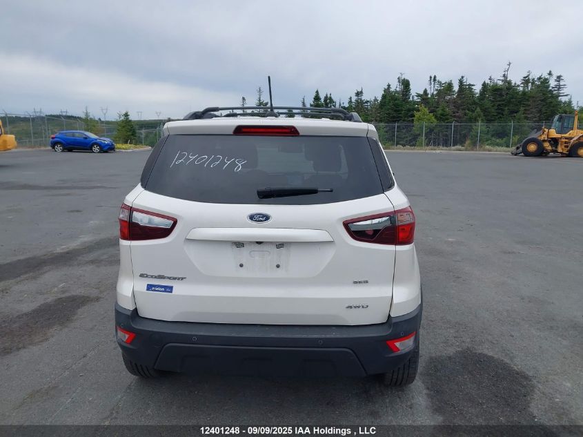 2018 Ford Ecosport Ses VIN: MAJ6P1CL8JC240260 Lot: 12401248