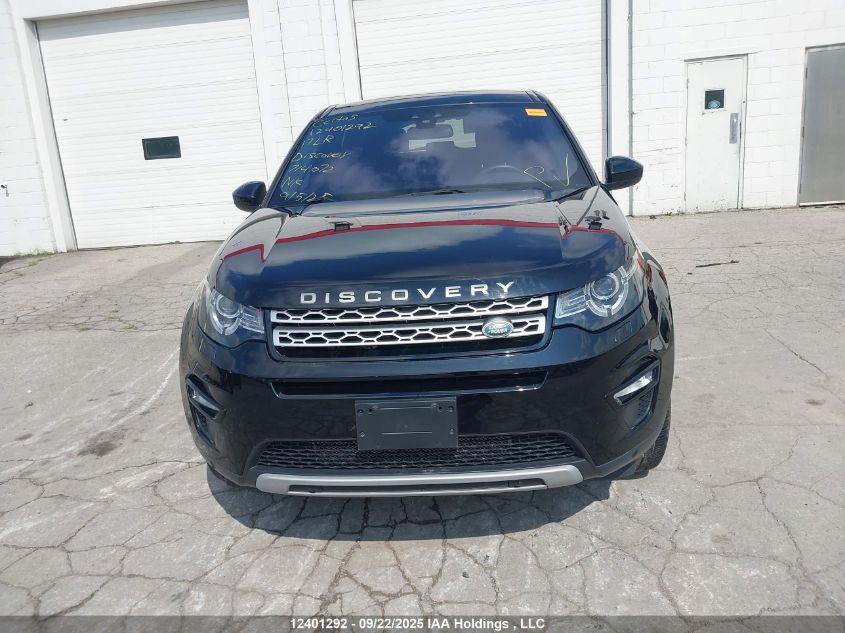 2017 Land Rover Discovery Sport Hse VIN: SALCR2BG1HH714072 Lot: 12401292