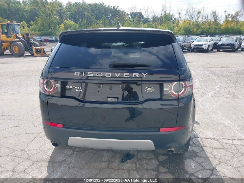 2017 Land Rover Discovery Sport Hse VIN: SALCR2BG1HH714072 Lot: 12401292