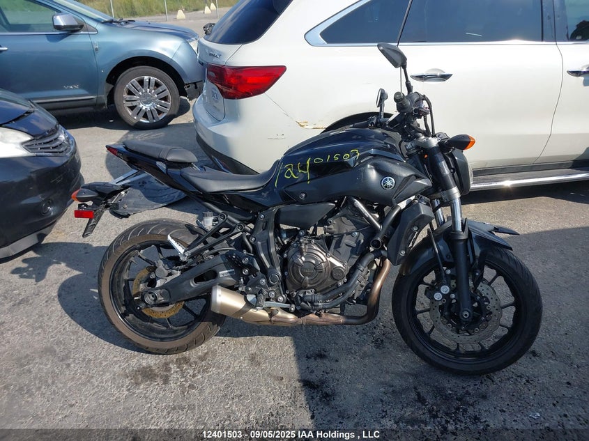 2017 Yamaha Fz07 VIN: JYARM06N6HA002285 Lot: 12401503