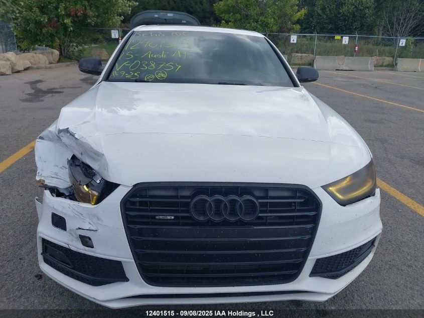 2015 Audi A4 VIN: WAUFFCFL2FN038754 Lot: 12401515