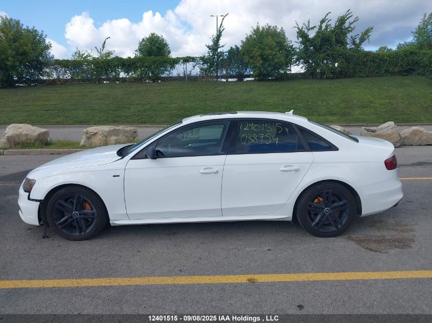 2015 Audi A4 VIN: WAUFFCFL2FN038754 Lot: 12401515