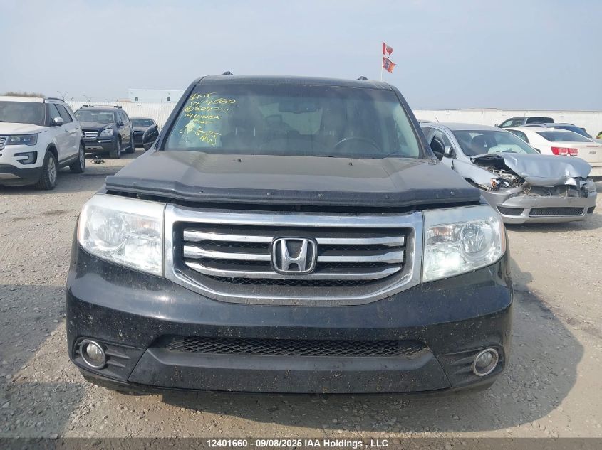 2014 Honda Pilot Touring VIN: 5FNYF4H91EB504741 Lot: 12401660