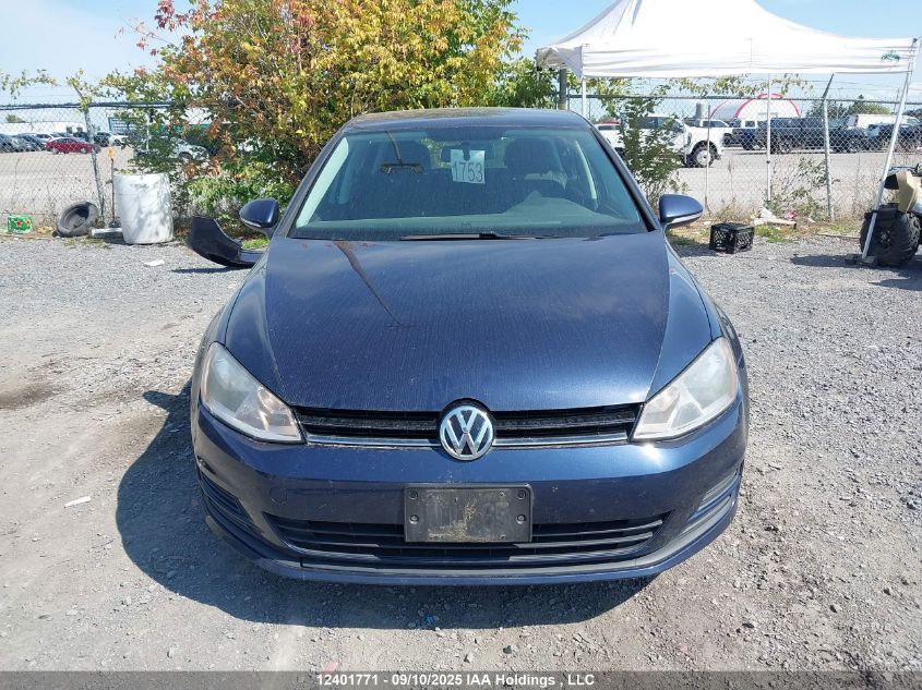 2015 Volkswagen Golf VIN: 3VW217AU5FM003723 Lot: 12401771