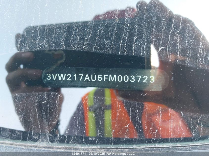 2015 Volkswagen Golf VIN: 3VW217AU5FM003723 Lot: 12401771