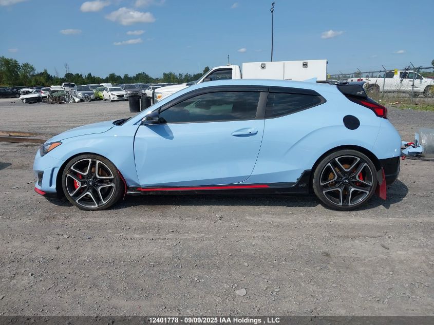 2022 Hyundai Veloster VIN: KMHT36AH8NU011478 Lot: 12401778
