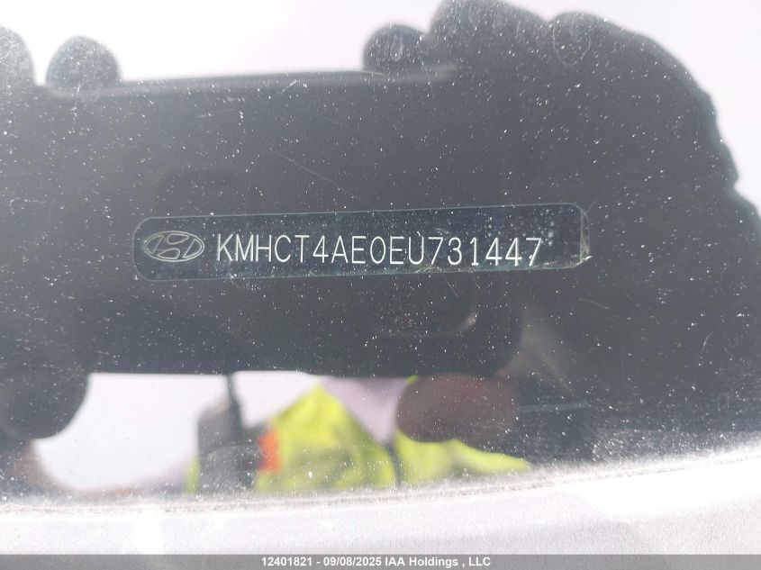 2014 Hyundai Accent L VIN: KMHCT4AE0EU731447 Lot: 12401821