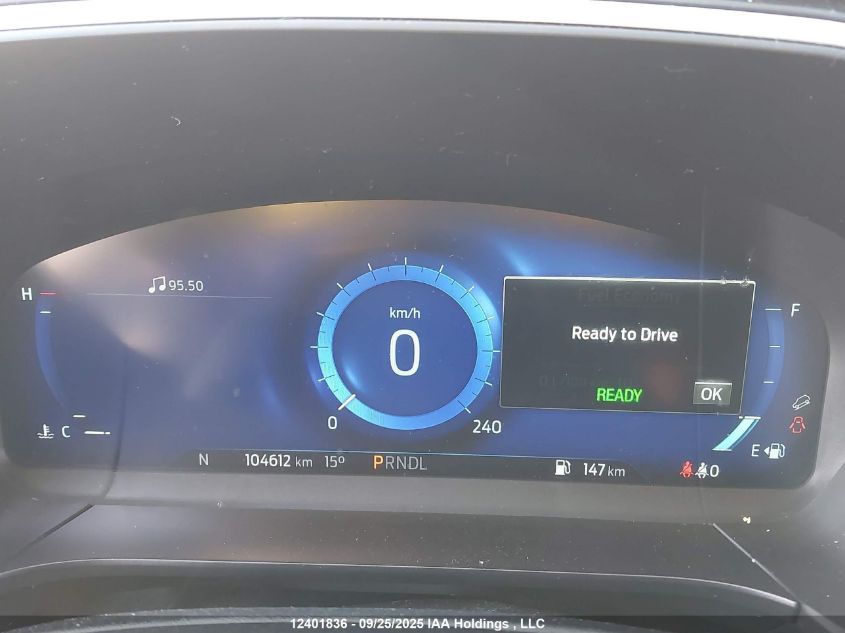 2021 Ford Escape Titanium Hybrid VIN: 1FMCU9DZ3MUA15617 Lot: 12401836