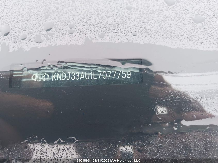 2020 Kia Soul Ex/Ex Anniversary Edition/Ex Limited/Ex Premium/Ex+/Gt-Line Limited/Gt-Line Premium VIN: KNDJ33AU1L7077759 Lot: 12401898