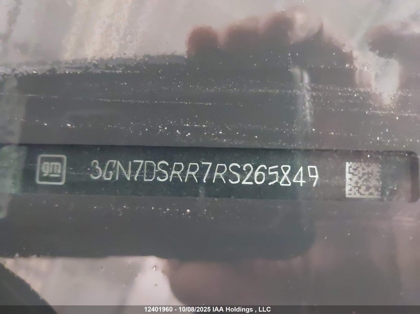 2024 Chevrolet Equinox Ev Rs VIN: 3GN7DSRR7RS265849 Lot: 12401960