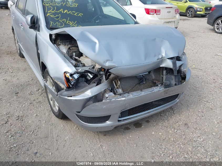 2012 Mitsubishi Lancer Es/Es Sport VIN: JA32U2FU9CU604838 Lot: 12401974