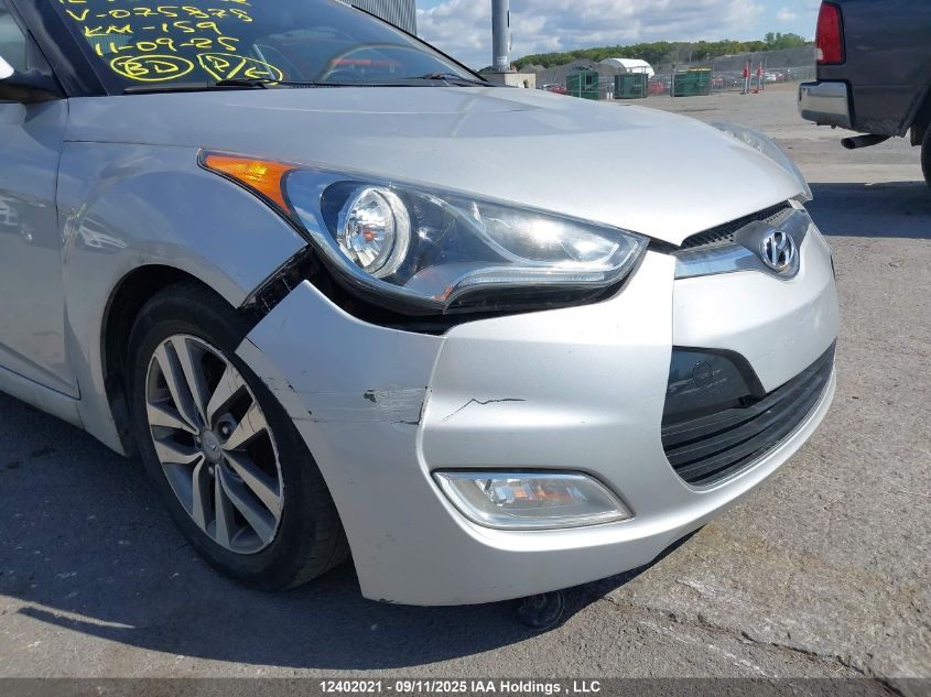 2012 Hyundai Veloster VIN: KMHTC6AD0CU075878 Lot: 12402021