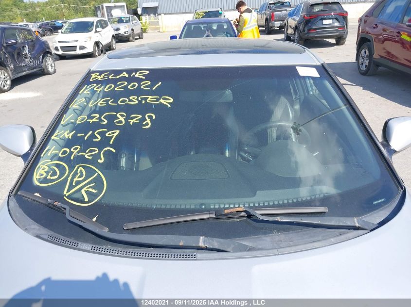 2012 Hyundai Veloster VIN: KMHTC6AD0CU075878 Lot: 12402021