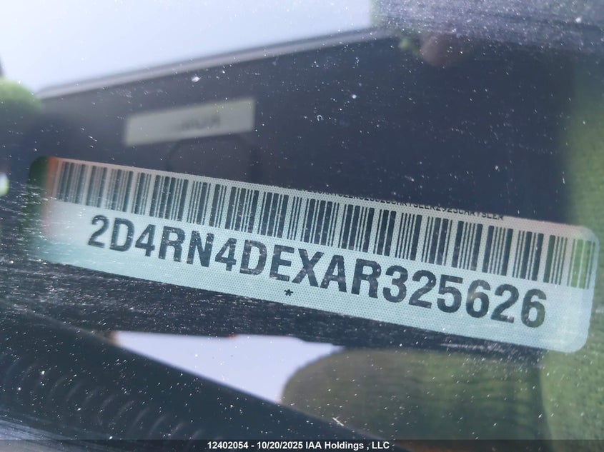 2D4RN4DEXAR325626 2010 DODGE CARAVAN photo no. 9