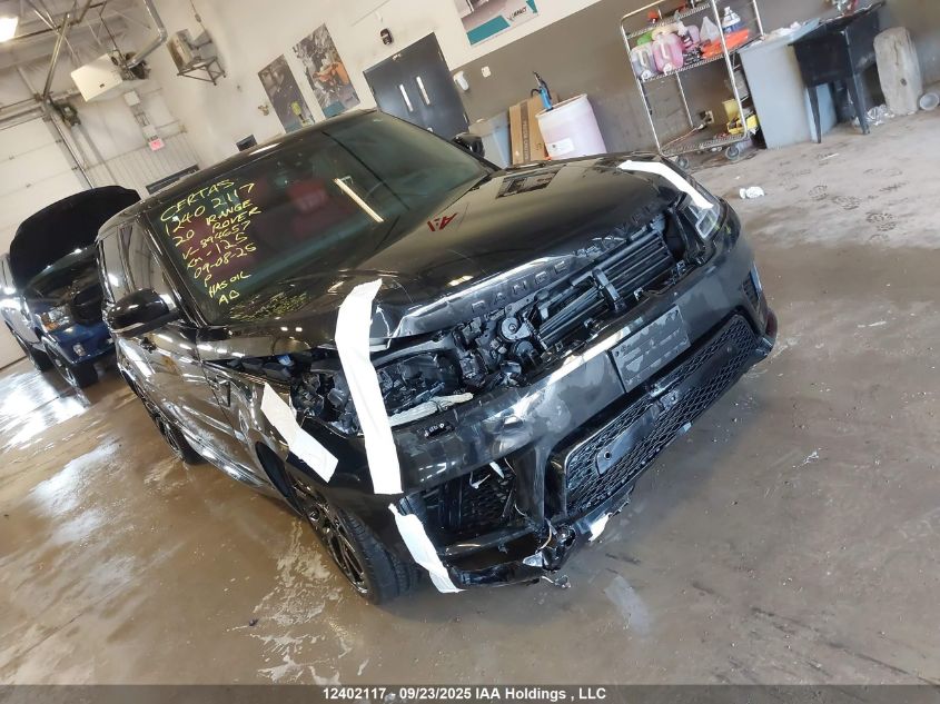2020 Land Rover Range Rover Sport P525 Hse VIN: SALWR2SE0LA894657 Lot: 12402117