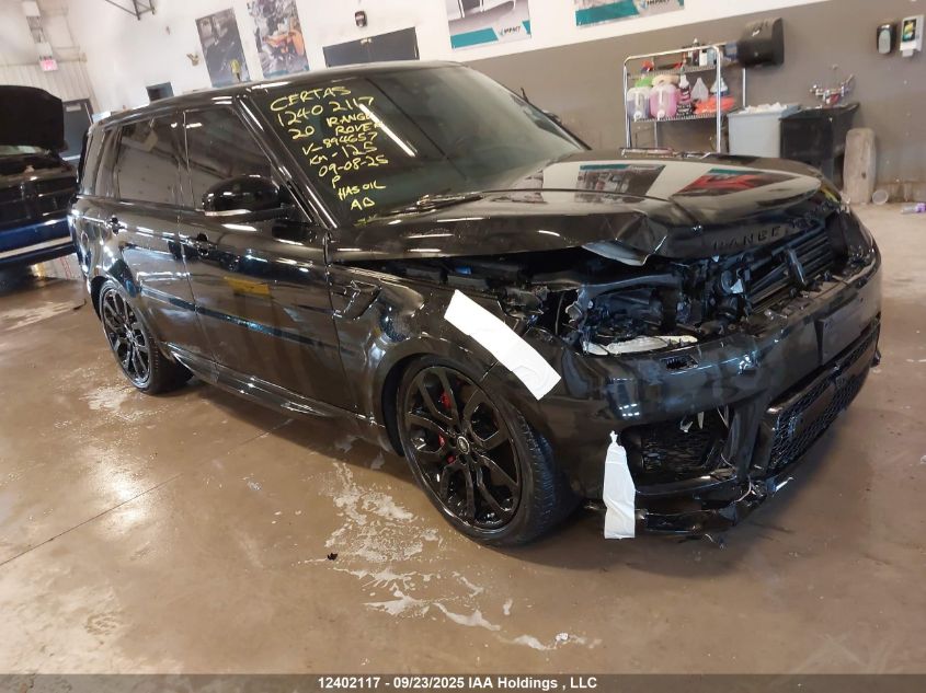 2020 Land Rover Range Rover Sport P525 Hse VIN: SALWR2SE0LA894657 Lot: 12402117