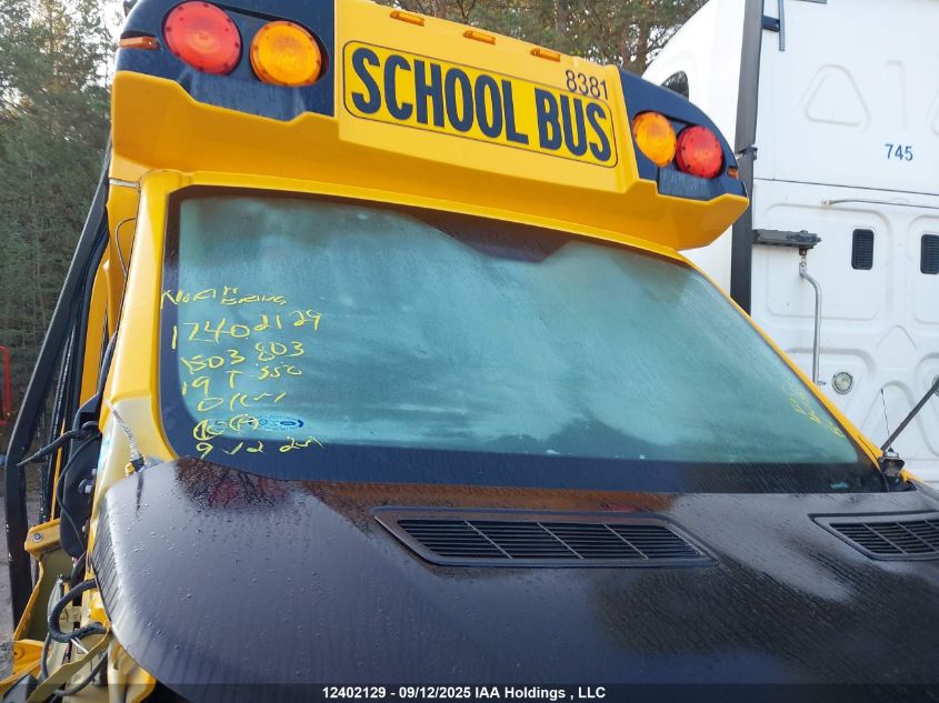 2019 Ford Transit T-350 VIN: 1FDDW7PM8KKB03803 Lot: 12402129