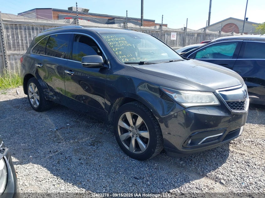 5FRYD4H88GB507523 2016 Acura Mdx Elite auction photo 1