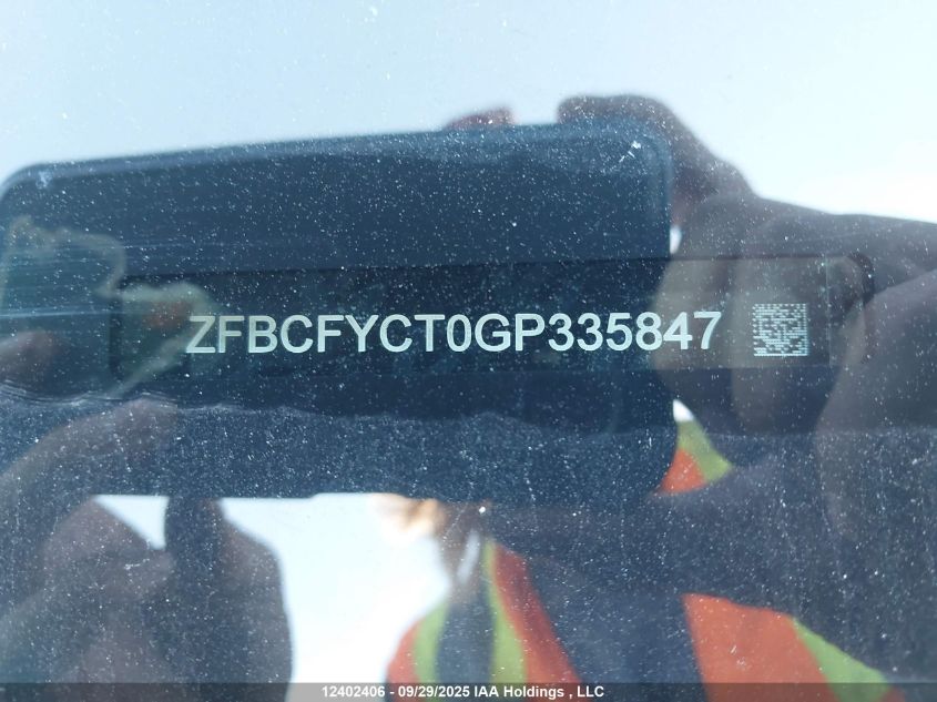 2016 Fiat 500X Trekking VIN: ZFBCFYCT0GP335847 Lot: 12402406