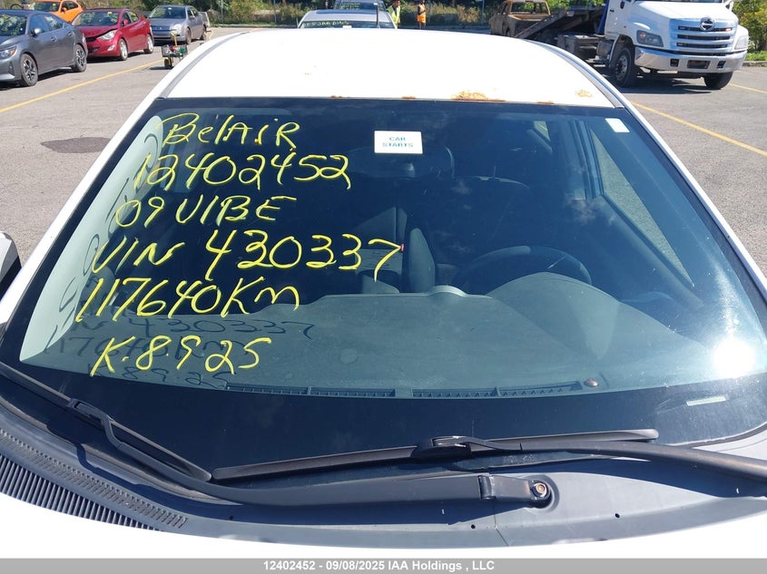 2009 Pontiac Vibe VIN: 5Y2SP67889Z430337 Lot: 12402452