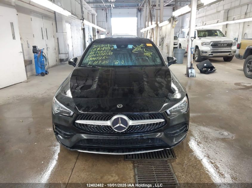 2020 Mercedes-Benz Cla 250 4Matic VIN: WDD5J4HB6LN072978 Lot: 12402482