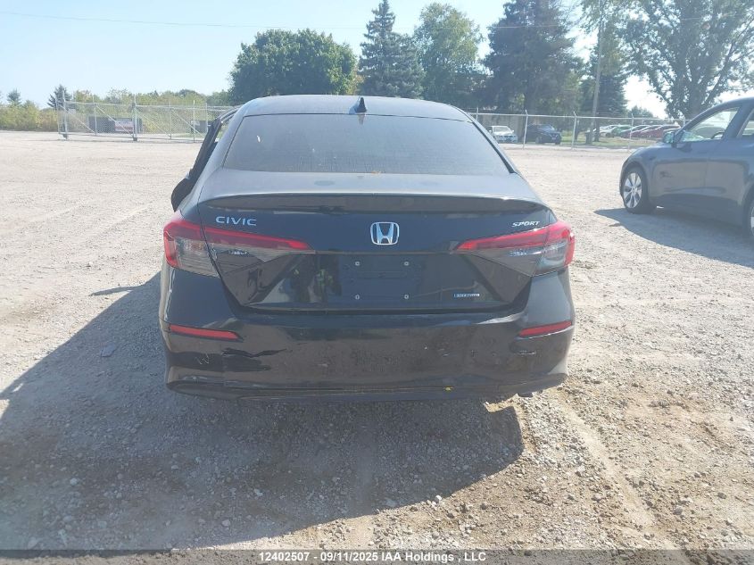 2025 Honda Civic Hybrid Sport/Sport Touring VIN: 2HGFE4F81SH010648 Lot: 12402507