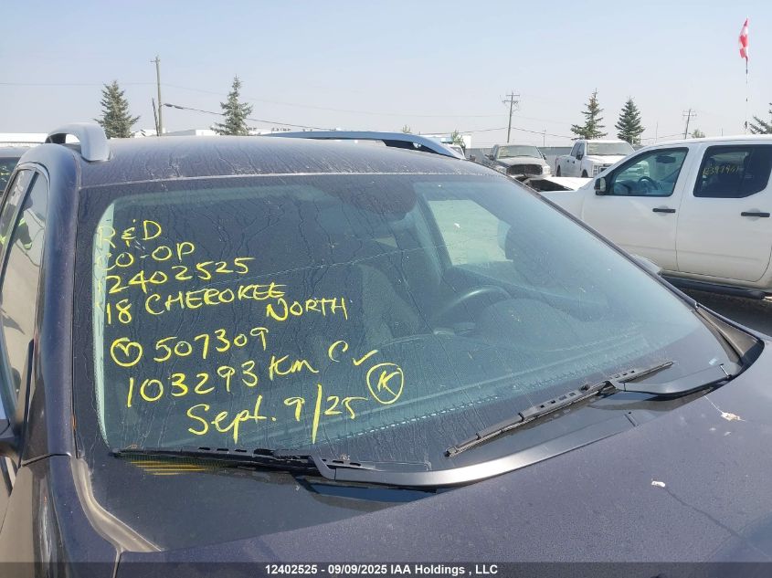 2018 Jeep Cherokee North VIN: 1C4PJMCX2JD507309 Lot: 12402525