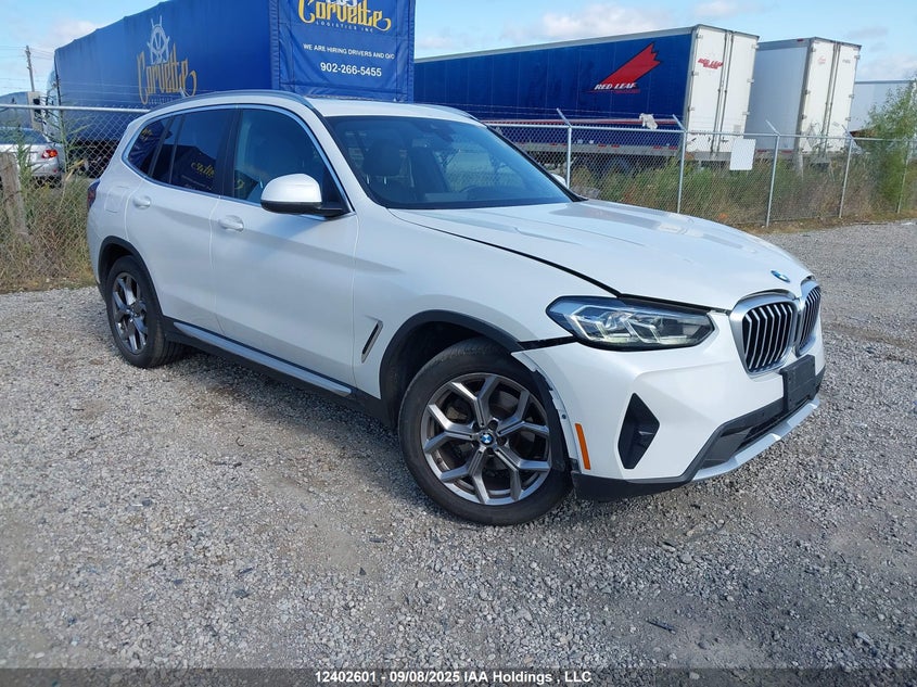 2023 BMW X3 xDrive30I white null null 5UX53DP01P9S72085 photo #1