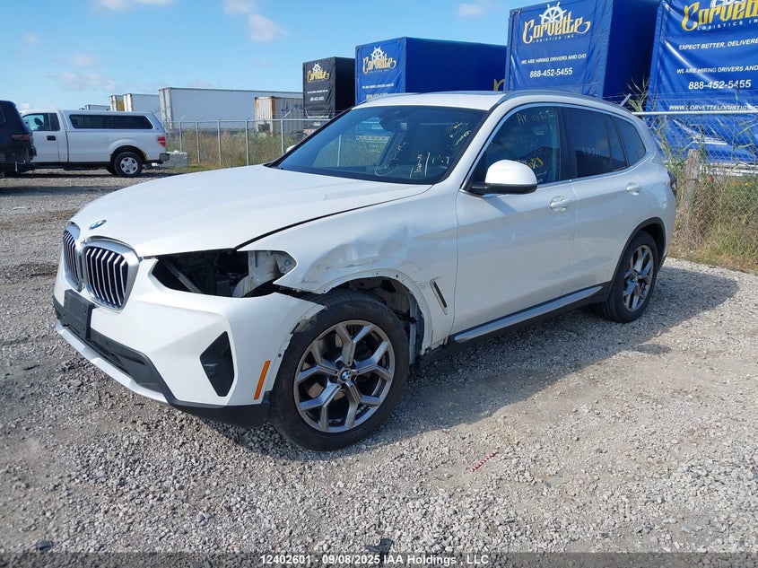 2023 BMW X3 xDrive30I white null null 5UX53DP01P9S72085 photo #3