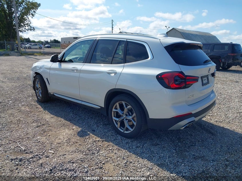 2023 BMW X3 xDrive30I white null null 5UX53DP01P9S72085 photo #4