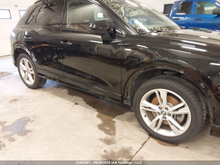 2020 Audi Q3 45 Technik VIN: WA1FECF33L1022145 Lot: 12402651