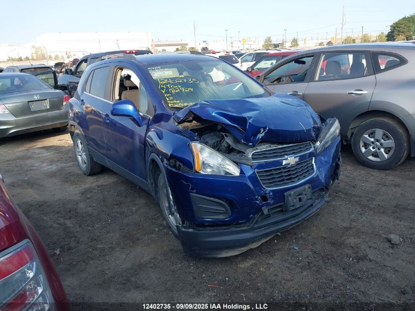 2014 Chevrolet Trax 1Lt VIN: 3GNCJLEB6EL182729 Lot: 12402735