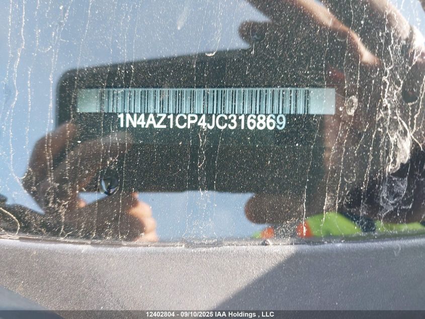 2018 Nissan Leaf S/Sv/Sl VIN: 1N4AZ1CP4JC316869 Lot: 12402804
